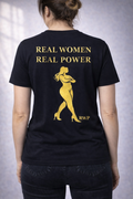 Tee shirt coton  " REAL WOMEN-REAL POWER "